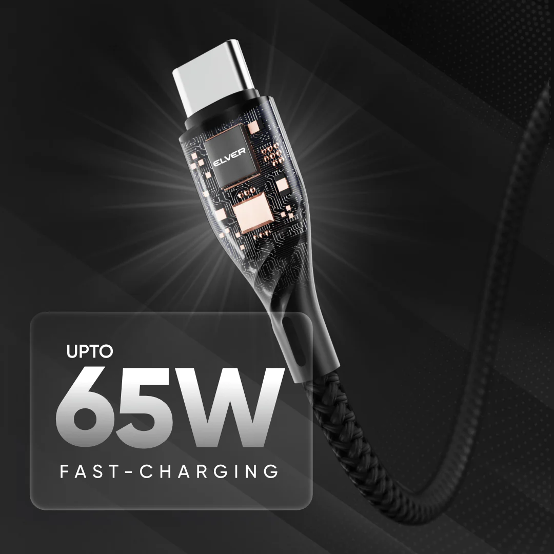 Elver Type-C to Type-C Cable Upto 65W - Image 3